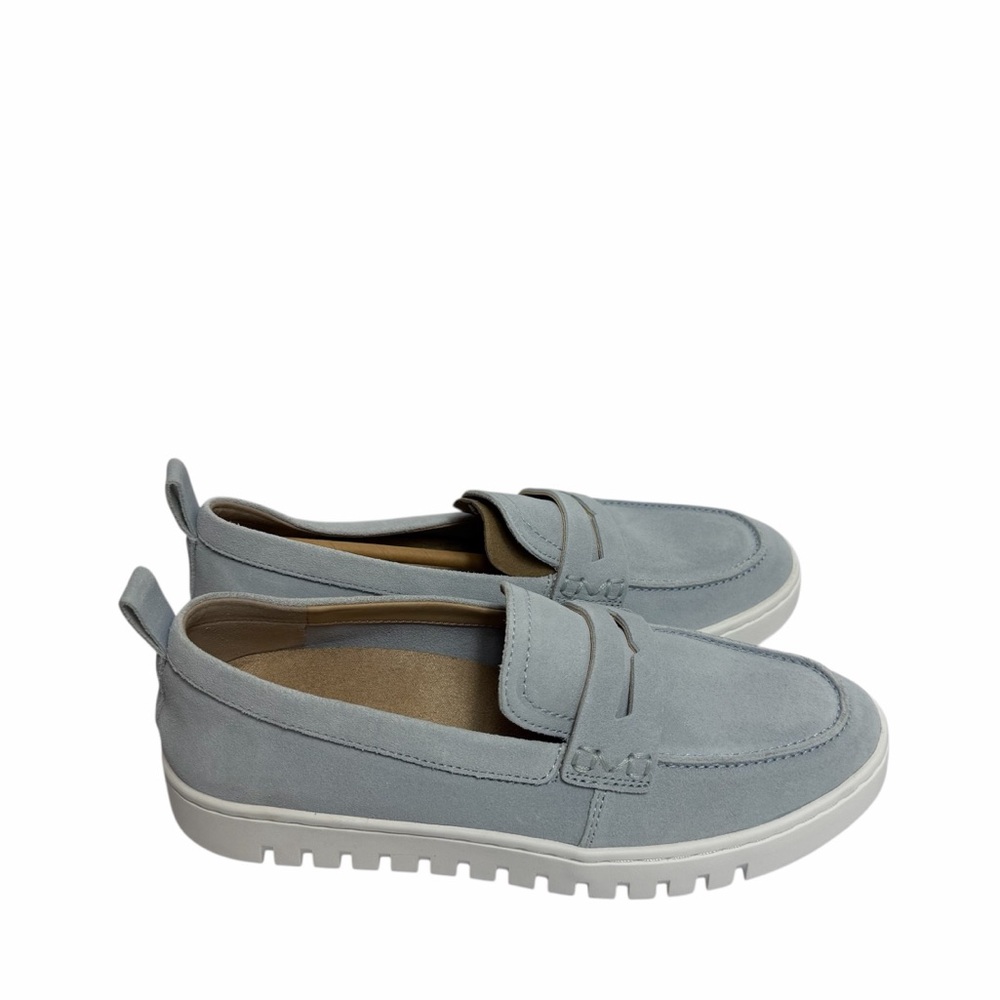 Vionic Light Blue Suede Slip-On Sneakers